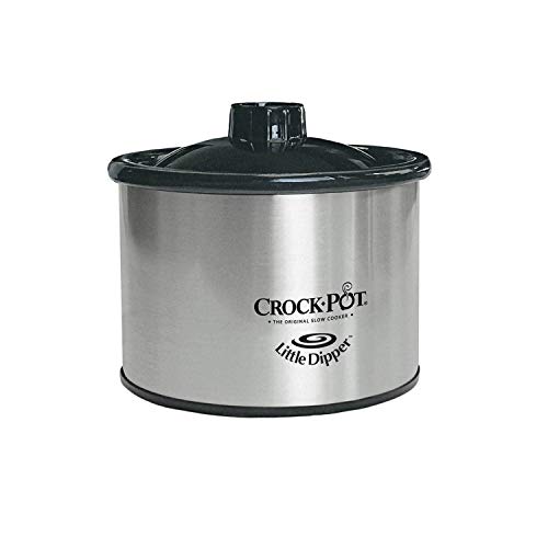 Crock-Pot Large 8 Quart Slow Cooker Bundle with Small Mini 16 Ounce Portable Food Warmer, Stainless Steel Kitchen Appliances