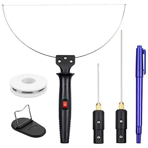 3-IN-1 Hot Wire Foam Cutter, 8Pcs Electric Styrofoam Cutting Tools Kit, 18W Polystyrene Cutter Styrofoam Cutting Pen with Adaptor, for Foam Carving& Cutting, DIY Crafts, Best Halloween Christmas Gifts Cover