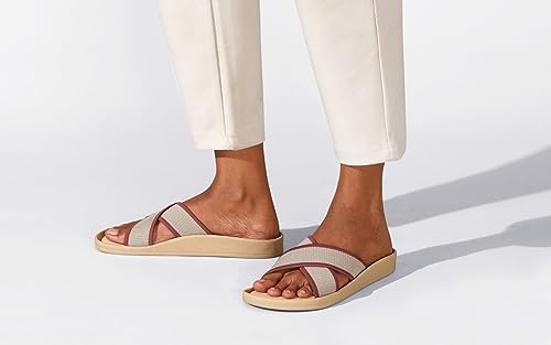 Image of Neeman's Cross Knit Sandal for Women| Comfortable and Light Weight | Stylish and Fashionable | Flexible, Durable Soft Cushioned Chappal for Women | Trendy Everday Comfort Slides