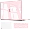 AKIT para Funda de MacBook Neo 13 pulgadas 2026 A3404 A18 Pro Resistente a Grietas | Defensa de Esquinas Reforzadas Carcasa Rígida Cristal con 2 Cubiertas de Teclado y Película de Pantalla, Rubor 2