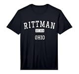 Rittman Ohio OH Vintage Performance T-Shirt
