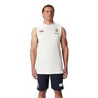 Canterbury Men's British & Irish Lions Cotton Tank, Egret, XXL