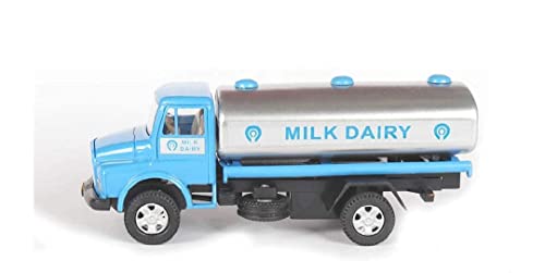 Sheel Toy Trucks Combo Pack Mother Dairy Milk Tanker Truck with Openable Rear Door - Realistic Replicas for Kids and Collectors - Multicolor
