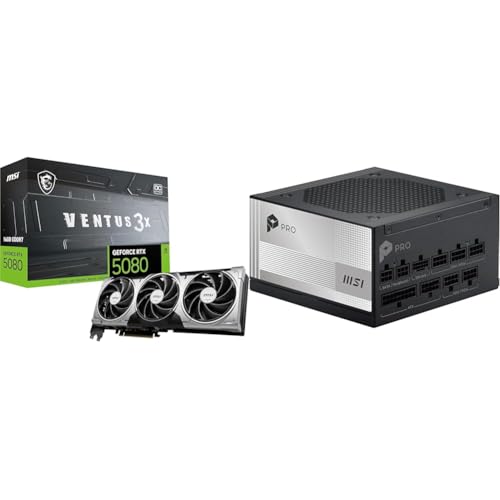 �y�O���t�B�b�N�X�J�[�h�����d���Z�b�g�z MSI GeForce RTX 5080 16G VENTUS 3X OC �O���t�B�b�N�X�J�[�h VD9013 + MSI PRO A850PL PCIE5 PC�d�����j�b�g 850W ATX3.1/PCIe 5.1
