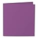 Produktbild ARTOZ 25x Faltkarten quadratisch - Holunder (Lila) - 155 x 155 mm Karten blanko zum Selbstgestalten - 220 g/m² gerippt