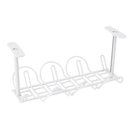 Bandeja Portacables Bajo La Mesa Bandeja de gestión de cables debajo del escritorio, organizador de cables, soporte for colgar, regleta eléctrica, punzonado, almacenamiento de cocina, herramientas for
