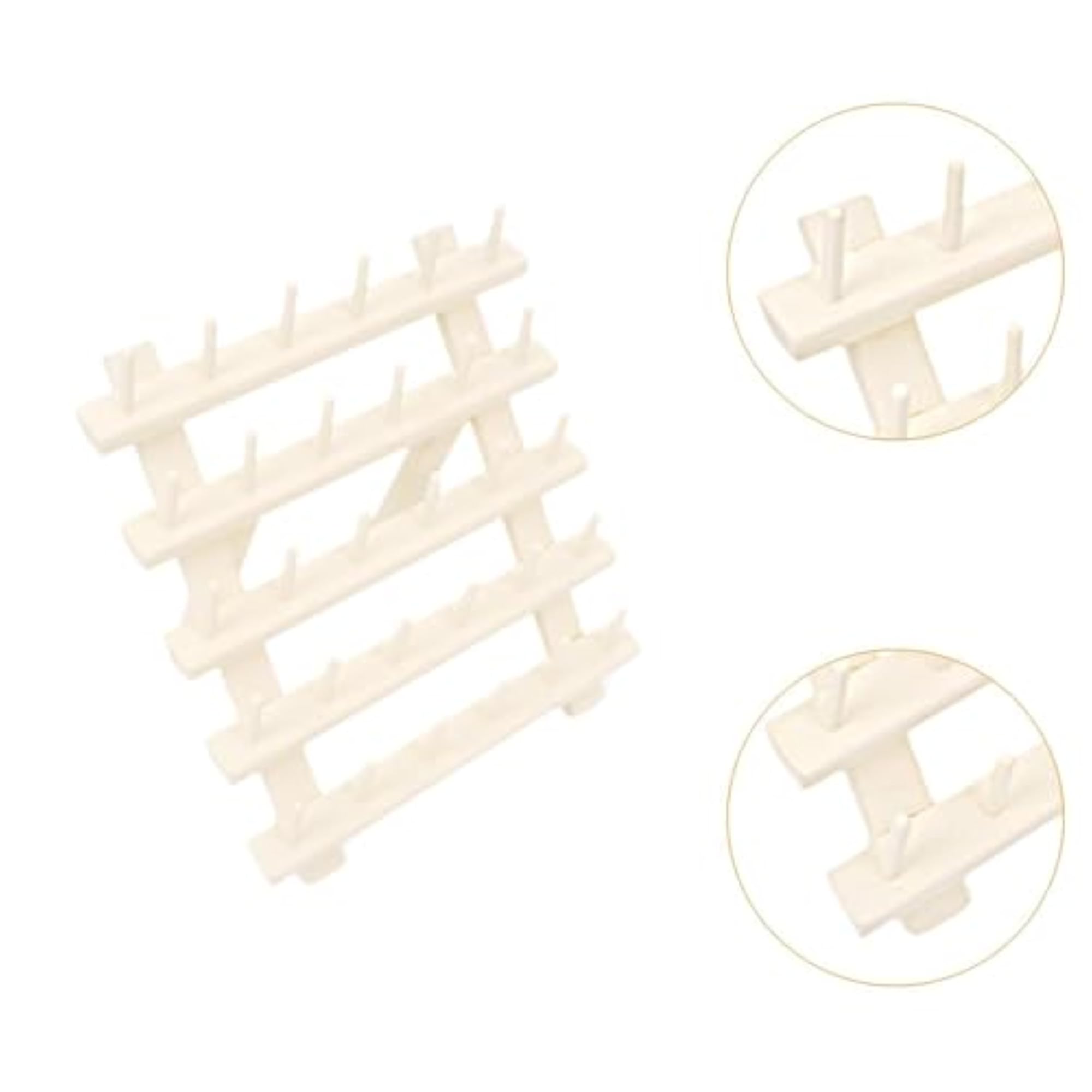 Wooden Thread Holder for 30 Spools, Sewing Thread Rack