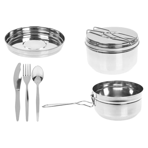 Tiffin tin acier inoxydable 16 cm pour camping voyage vacances