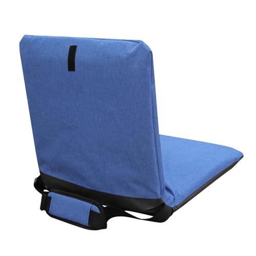Siège de stade pliable et coussin de camping portable imperméable bleu - 8