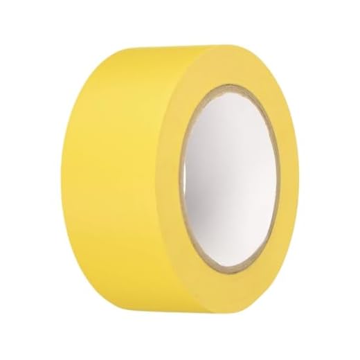 BONUS Eurotech 1BL23.42.0050/033A# PVC Bodenmarkierungsband, Klebstoff auf Kautschuk Basis, weich, Länge 33 m x Breite 50 mm x Dicke 0,17 mm, Gelb