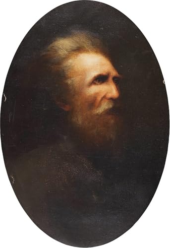 Impression d'affiches Autoportrait de Karl Wilhelm Diefenbach toile 60x90cm