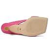Stuart Weitzman Playa 75 Knot Sandal for Women - Sculptural Heel, Voluminous Knotted Detail, and Lacquered Nappa Leather Footwear Hot Pink 9 M