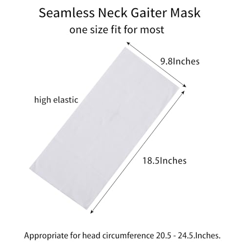 Image of Neck Gaiter Masks Tube Scarf,Seamless Bandanas Buffs Gators,Ourdoor Face Mask Face Covering Multi Headwear