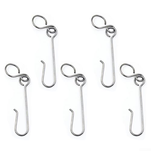 VRTYVEYBB 5 ganchos cilíndricos de acero inoxidable perfectos para botellas de gas MAPP y propano, diseño ligero