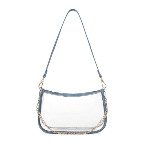 Image of Clear Purse Stadium Approved Bag Transparent Beach Handbag