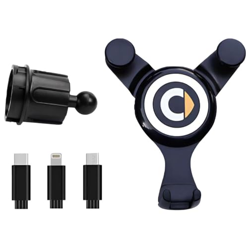 KNOBCO Car Phone Holder for Smart Forfour Fortwo 2014-2019,2023 Newest Upgraded Ultimate Mobile Phone Automobile Cradles Dash/Windscreen/Air Vent Car emblem logo Accessories Gift Ideas