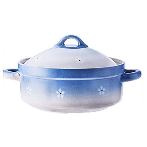 Japanischer Donabe Hot Pot Keramikauflauf, Bank Steingut Tontopf, Ton Reiskocher, runde Keramik Auflaufform, hitzebeständiger Suppentopf Slow Stew