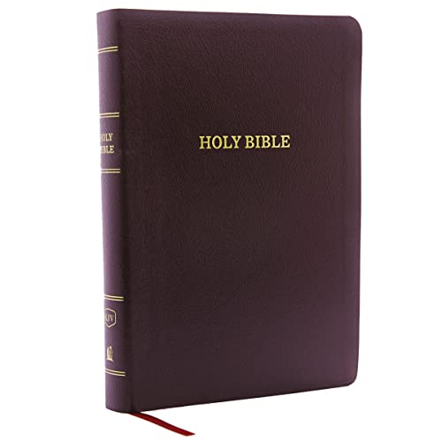 KJV Holy Bible, Giant Print Center-Column Reference Bible, Burgundy Bonded Leather, 53,000 Cross References, Red Letter, Comfort Print: King James Version: King James Version