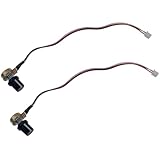 SYCZIOHU 10K Ohm Speed Knob Switch 2 PCS Motor Controller Potentiometer with XH2.54-3 Pin Connector Wire Cable for Amplifier, Amplifier and Speaker