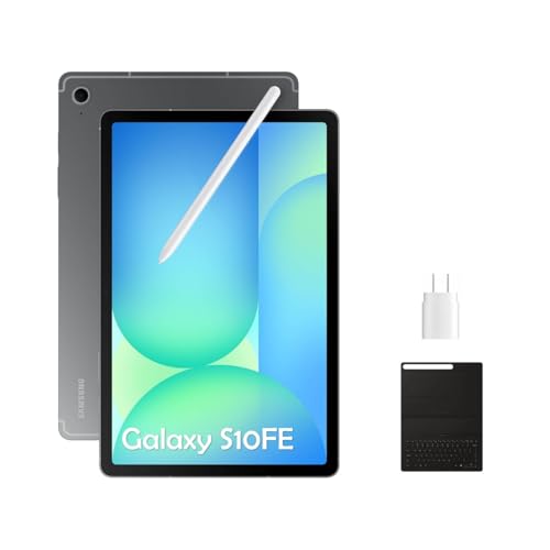 Samsung Galaxy Tab S10 FE 10.9�C���` Wi?Fi 128GB �^�u���b�g US�� S�y���t���A90Hz�f�B�X�v���C�A�����o�b�e���[���� ? �׋��A�d���ɍœK & 128GB microSD&�����[�d��&�L�[�{�[�h�t�� ? �O��