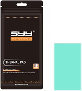 SYY Thermal Pad, 80x40x0.5mm, Soft Silicon Thermal Compound, High Temperature Resistance and Non Conductive for Laptop Heatsink/GPU/CPU/LED Cooler