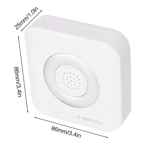 Wired Doorbell Chime 12V 4 Core Door Bell Alarm Security Access Control System for Home Office (White) - Image 3