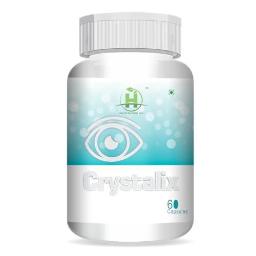Healthy Nutrition - Just for the Health of it Crystalix Eye Supplement with Lutein Zeaxanthin, Vitamin | Supports Retinal Protection, Eye Health & Visual Sharpness for Kids, Adults (60 Capsules)