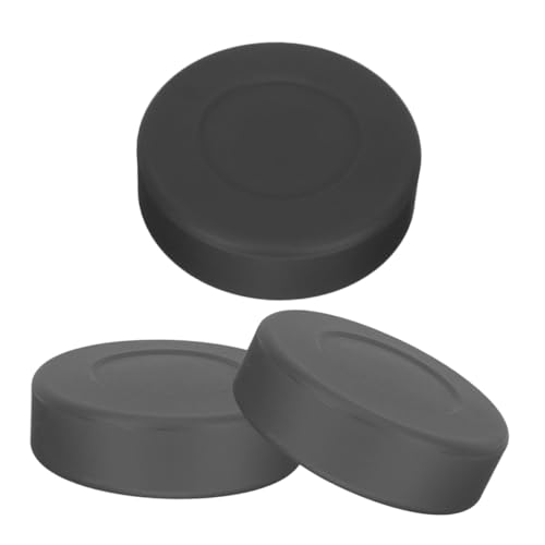 GALPADA 3-pc Hockey Puck Set Youth Indoor/Outdoor Training Balls Matte PVC Design for Realistic Hockey Practice