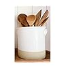 Chloe and Cotton Oversized Farmhouse Kitchen Utensil Holder | White Ceramic Crock for Cooking Utensils Storage Chloe and Cotton Oversized Farmhouse Kitchen Utensil Holder | White Ceramic Crock for Cooking Utensils Storage