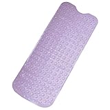 Extra Long Cushioned Bathtub Mat, Lavender