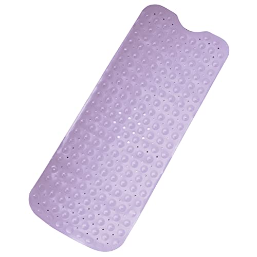 Collections Etc Extra Long Cushioned Bathtub Mat Lavender 40