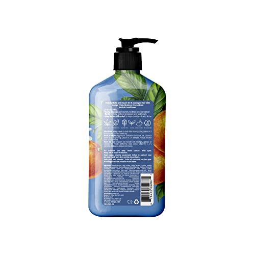 Hempz Biotin Conditioner - Triple Moisture Fresh Citrus - Peach & Grapefruit - For Growth & Strengthening Of Dry, Damaged And Color Treated Hair, Hydrating, Softening, Moisturizing - 17 Fl Oz #TOP1