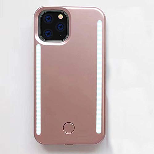 Vanjunn Selfie Light Up Case For Iphone 11 Pro Max, Led Case With Rechargeable Back And Front Illuminated Luminous Lights For Iphone 11 Pro Max(Rose Gold) #TOP3