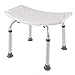 Froadp Tabourets de Salle de Bain en Aluminium, Siège de Douche Réglable en Hauteur sans Dossier, Tabouret avec Pieds Antidérapants pour Femmes âgées et Enceintes (Modèle D, Charge Max. 136KG)