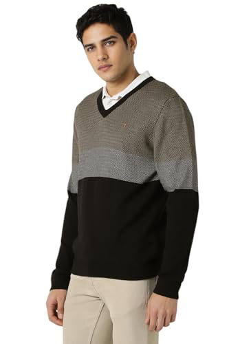 Image of Van Heusen Men's Luxury Sports Regular Fit Full Sleeve Crew Neck Sweater | Sophisticated Flair | Super Premium Fabric