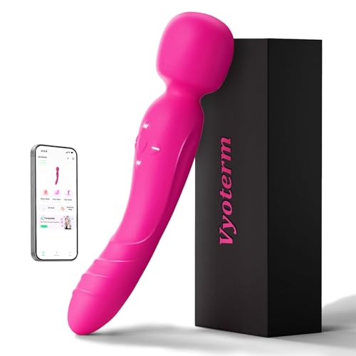 Wand Vibrator Dual-Ended Vibabrator for Women 9 * 9 Magic Wand Vibabrator with G Spot & Anal Vibrators Massager Tail for Women Sex Toyscouples for Women Couples Adult Toys Clitoral Stimulation