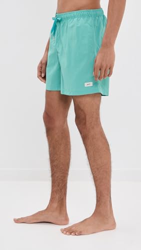 Bather Men's Solid Teal Swim Trunks 5"4
