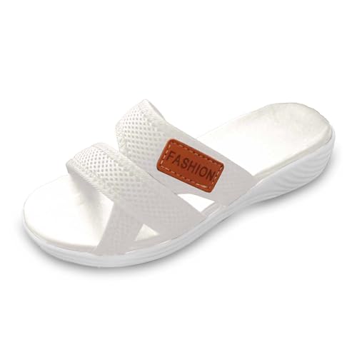 Pantuflas Casa Mujer,suela antideslizante Peep Toe Sandalen Material ligero y práctico Sandalias cómodas informales Ligeras para paseos cortos verano climas cálidos#Z