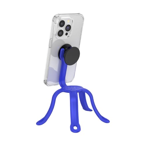 Image of PopSockets Flexible Phone Mount & Stand, Tripod, Universal Device Mount - Into The Woods Cobalt