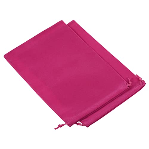 Pochettes en microfibre rose rouge pour cadeaux de mariage et invités | PATIKIL