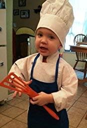 Miniatura 2 de CHEFSKIN Baby Toddler White Chef Hat Adjustable Fits Babies