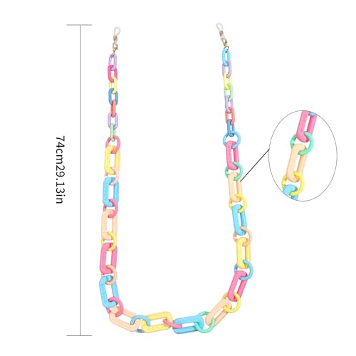 Image of Acrylic Glasses Chain Holder for Women Sunglasses Lanyard Necklace Decorative Chain Eyewear Retainer Eyeglass Strap