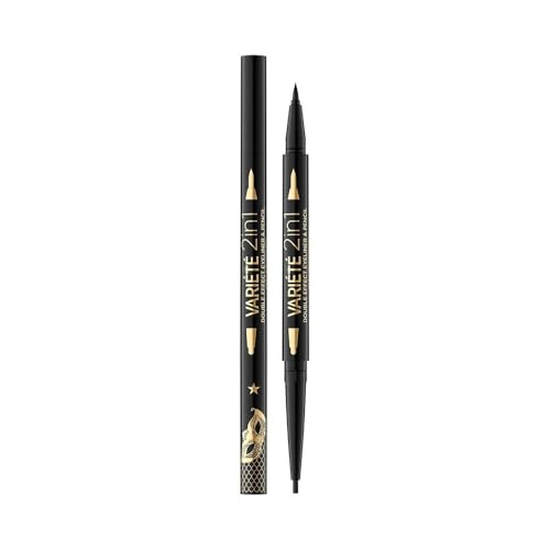 Eveline Cosmetics Variete 2 In 1 Double Effect Eyeliner And Pencil Waterproof