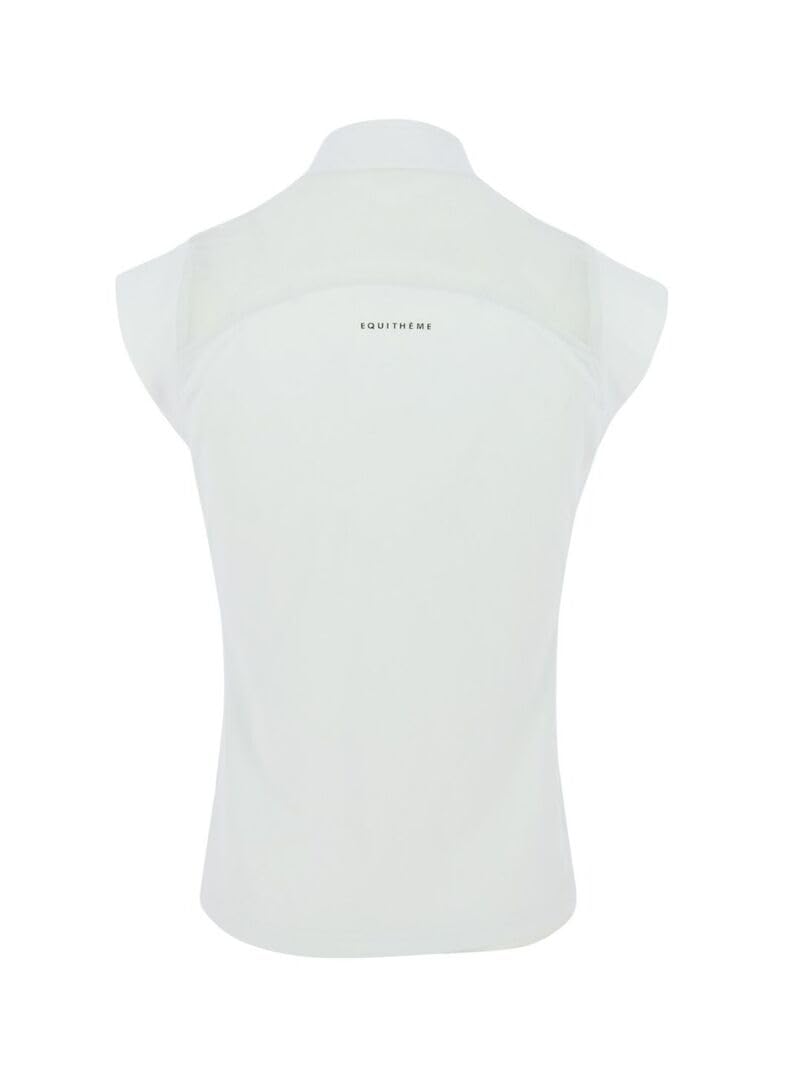 EQUITHEME Polo de Concours Brussels - Femme - Couleurs - Blanc, Taille Française - XS