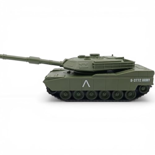 Image of Breatoi 1:32 Scale Military Battle Tank Toy - B-3772 Type Plastic Army Tank with Rotating Turret, Realistic Military Vehicle for Kids Ages 3+