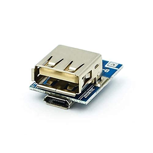 Image of S P 5v Step-Up Power Module Lithium Battery Charging Board Boost Converter Power Bank Module Circuit Board with Charging Cable and USB Light