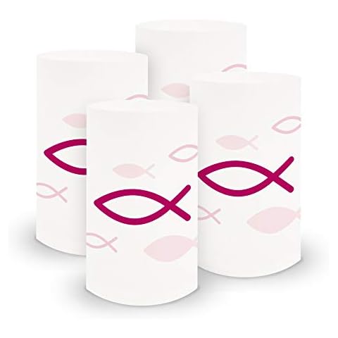 itenga 6X Windlicht Fisch aus Stabiler Folie ca. 6,0 x 10,0 cm Cover