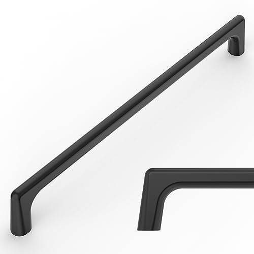 Amerdeco 10 Pack Matte Black Cabinet Pulls 7.5"