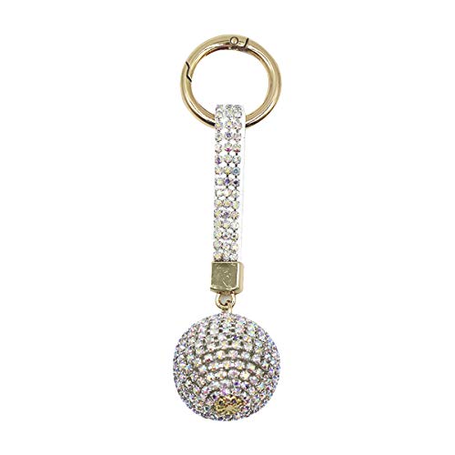 Porte-clés tendance strass blancs boule de cristal finitions de qualité - 7