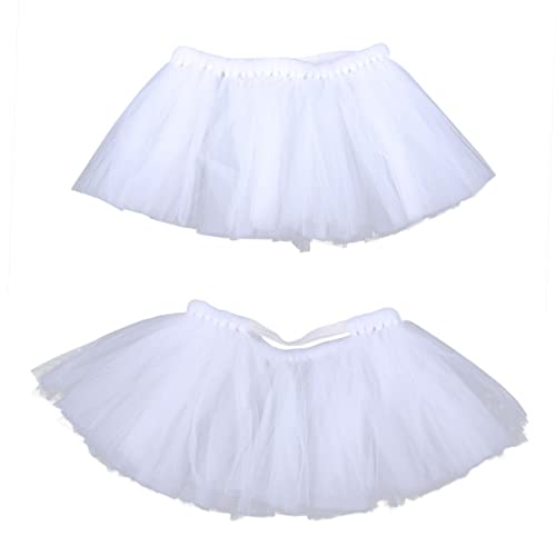 BCOATH Saia Branca De Tutu Para Animais De Estimação Roupas Sólidas Vestido De Verão Para Animais De